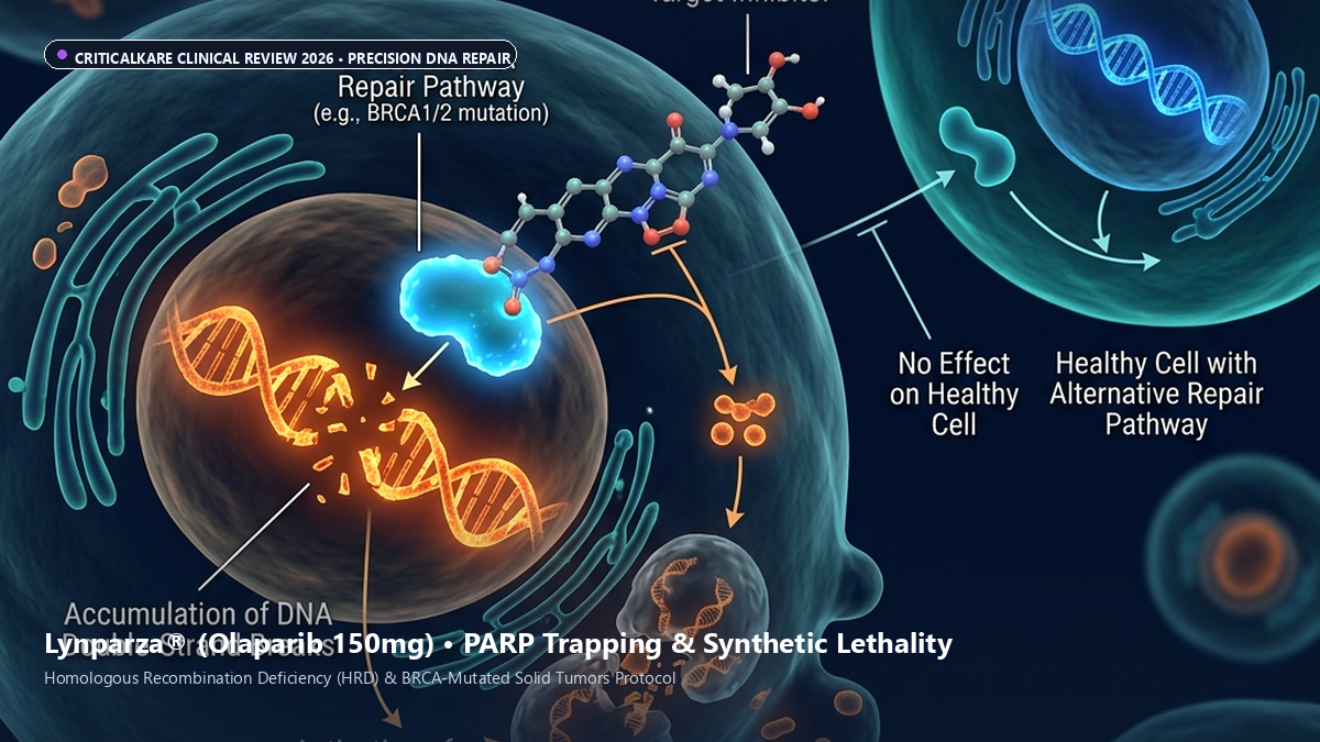 Lynparza Olaparib 150mg PARP Inhibitor Synthetic Lethality in BRCA Mutated Cancers Review 2026